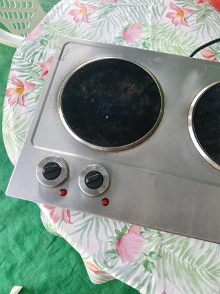 Vitrocerámica portátil 2 fuegos