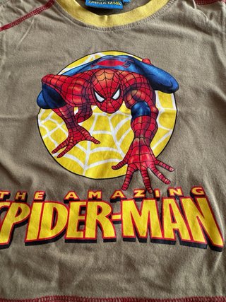 Camiseta spiderman y shorts.