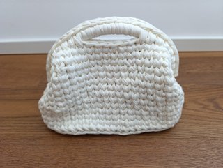 Borsa clic clac 100% fatta a mano, molla da 19 cm