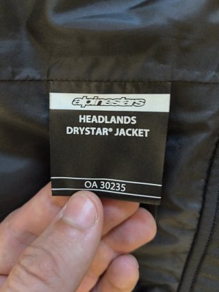Chaqueta Alpinestars Headlands Drystar Talla XL