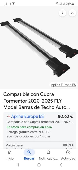 Barras de techo Cupra Formentor 2020-2025