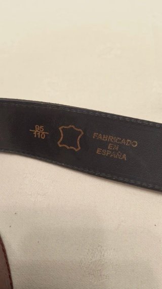 Cinturón de piel mujer hebilla dorada