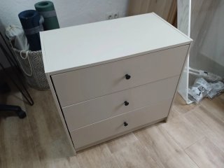 Cajonera gris Ikea 3 cajones