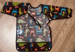 Babero/Delantal dinosaurios para pintar