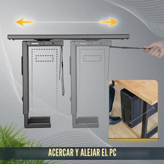 Soporte Torre PC Bajo Mesa Negro
