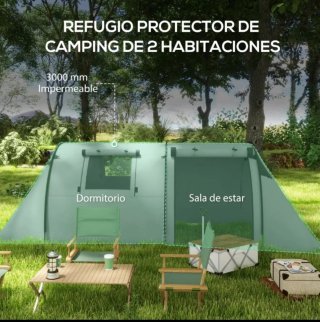 Tienda de campaña gris