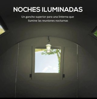 Tienda de campaña gris
