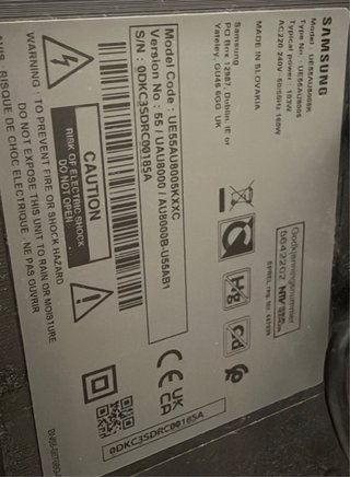 Televisor Samsung 55 Negro