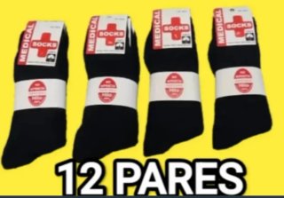 12 PARES Calcetines Anti Presión Descanso Algodón