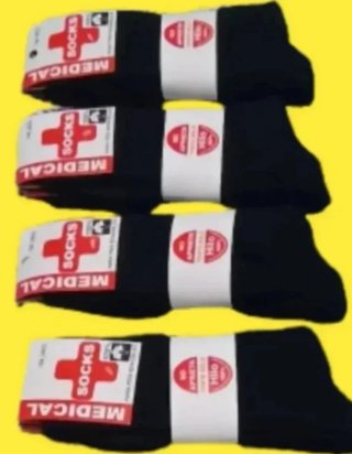12 PARES Calcetines Anti Presión Descanso Algodón