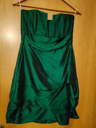 Vestido de fiesta palabra de honor y bolero