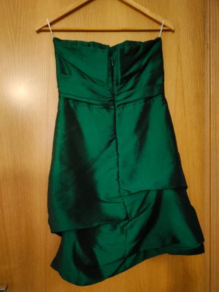 Vestido de fiesta palabra de honor y bolero