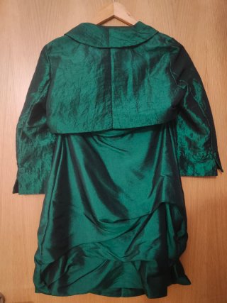 Vestido de fiesta palabra de honor y bolero