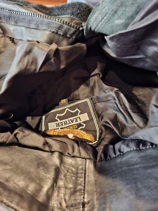 Pantalón Cuero Moto Vintage Kayatsu Talla 46
