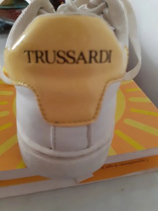 Scarpe Trussardi bianche e gialle