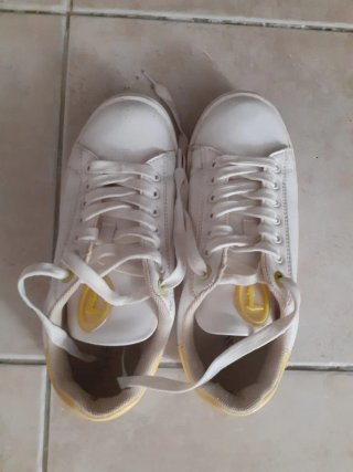 Scarpe Trussardi bianche e gialle