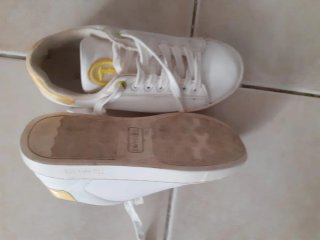 Scarpe Trussardi bianche e gialle
