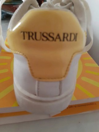 Scarpe Trussardi bianche e gialle