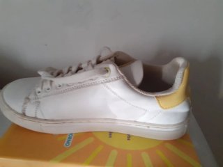 Scarpe Trussardi bianche e gialle