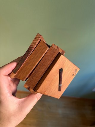 Caja de puritos cubana de madera