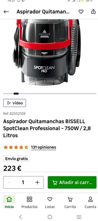 Bissell SpotClean Pro Aspiradora Portátil