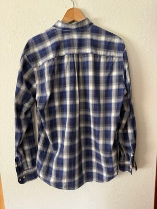 Camisa Lacoste Cuadros Azul y Blanco