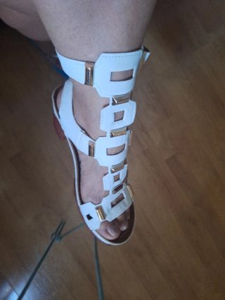 Sandalias Romanas Blancas