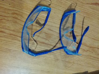 Gafas de seguridad azules