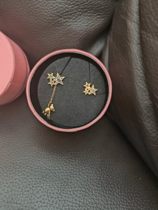 Pendientes Tous Plata Baño Oro Estrellas Osito