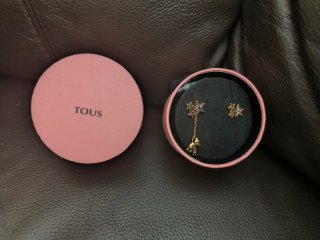 Pendientes Tous Plata Baño Oro Estrellas Osito