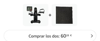 Pedales estáticos + esterilla antideslizante