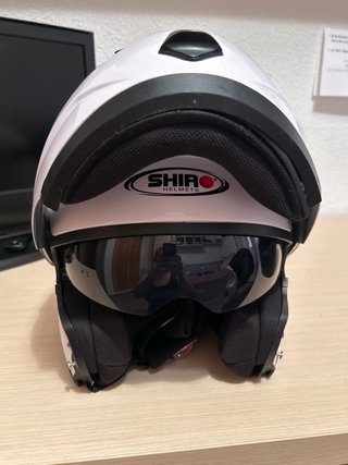 Casco Modular Shiro Blanco talla S,muy poco uso.