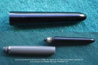 Asta di estensione per penna Parker 51