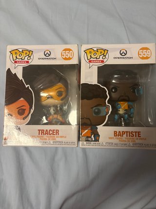 Funko Pop! Overwatch Tracer 550 y Baptiste 559