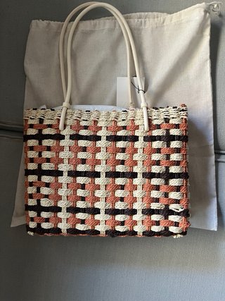 Bolso Zara Mini Shopper Trenzado Nuevo