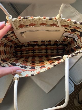 Bolso Zara Mini Shopper Trenzado Nuevo