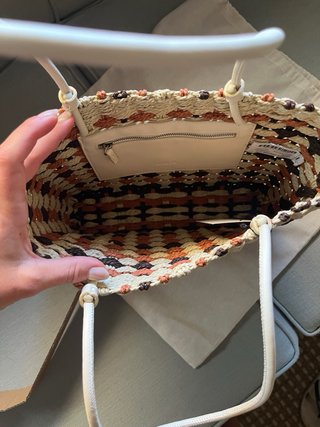 Bolso Zara Mini Shopper Trenzado Nuevo