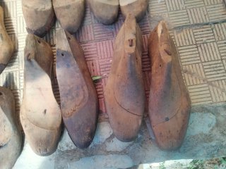 Hormas de zapato antiguas de madera