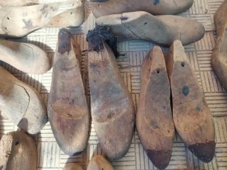 Hormas de zapato antiguas de madera