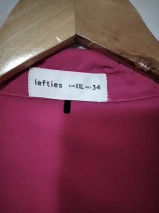 Vestido camisero rosa largo