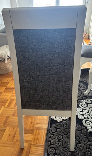 6 Sillas Comedor Blancas y Grises