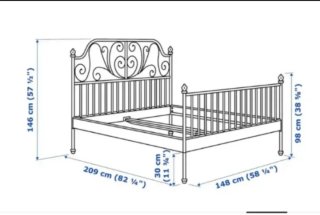 Cama Hierro Forjado Ikea 135cm