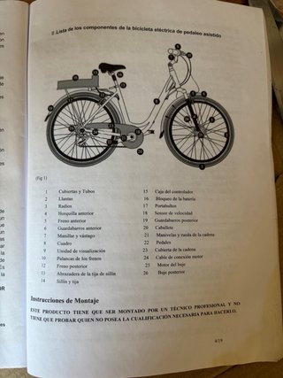 Bicicleta Eléctrica E-TIME CITY 8000H4
