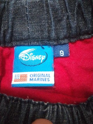 Gonnellino Disney jeans e tulle rosso 9 mesi