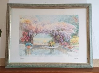 Cuadro F. Neri Jardín Mediterráneo 78x58
