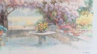 Cuadro F. Neri Jardín Mediterráneo 78x58