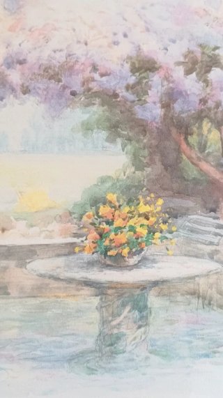 Cuadro F. Neri Jardín Mediterráneo 78x58