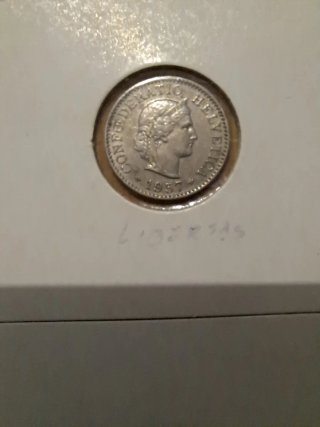 Lote 4 monedas Suizas Rappen 1957 1970