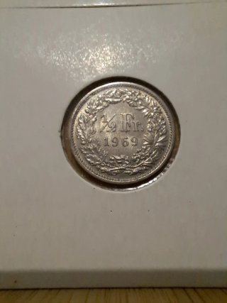 Lote 4 monedas Suizas Rappen 1957 1970