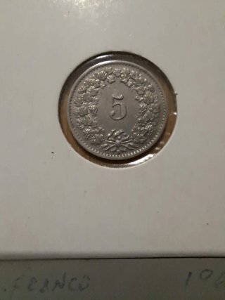Lote 4 monedas Suizas Rappen 1957 1970